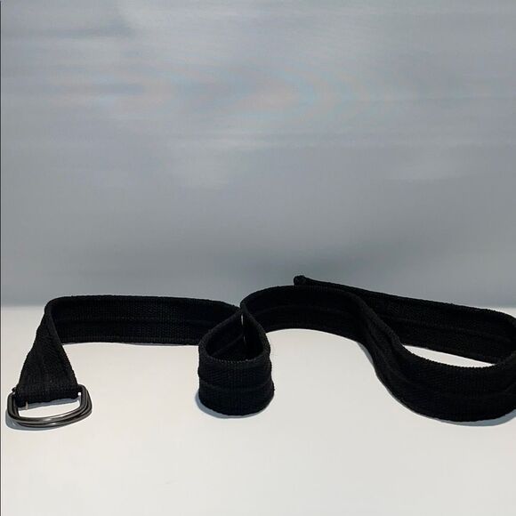 Men black canvas belt - Picture 2 of 9